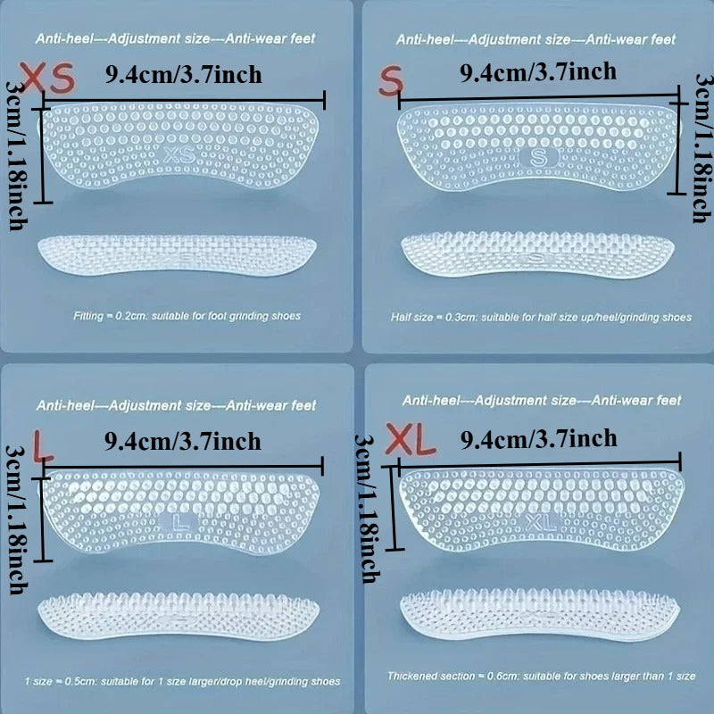 Upgrade Silicone Heel Stickers AntiSlip Heel Cushions For Women And Men 1
