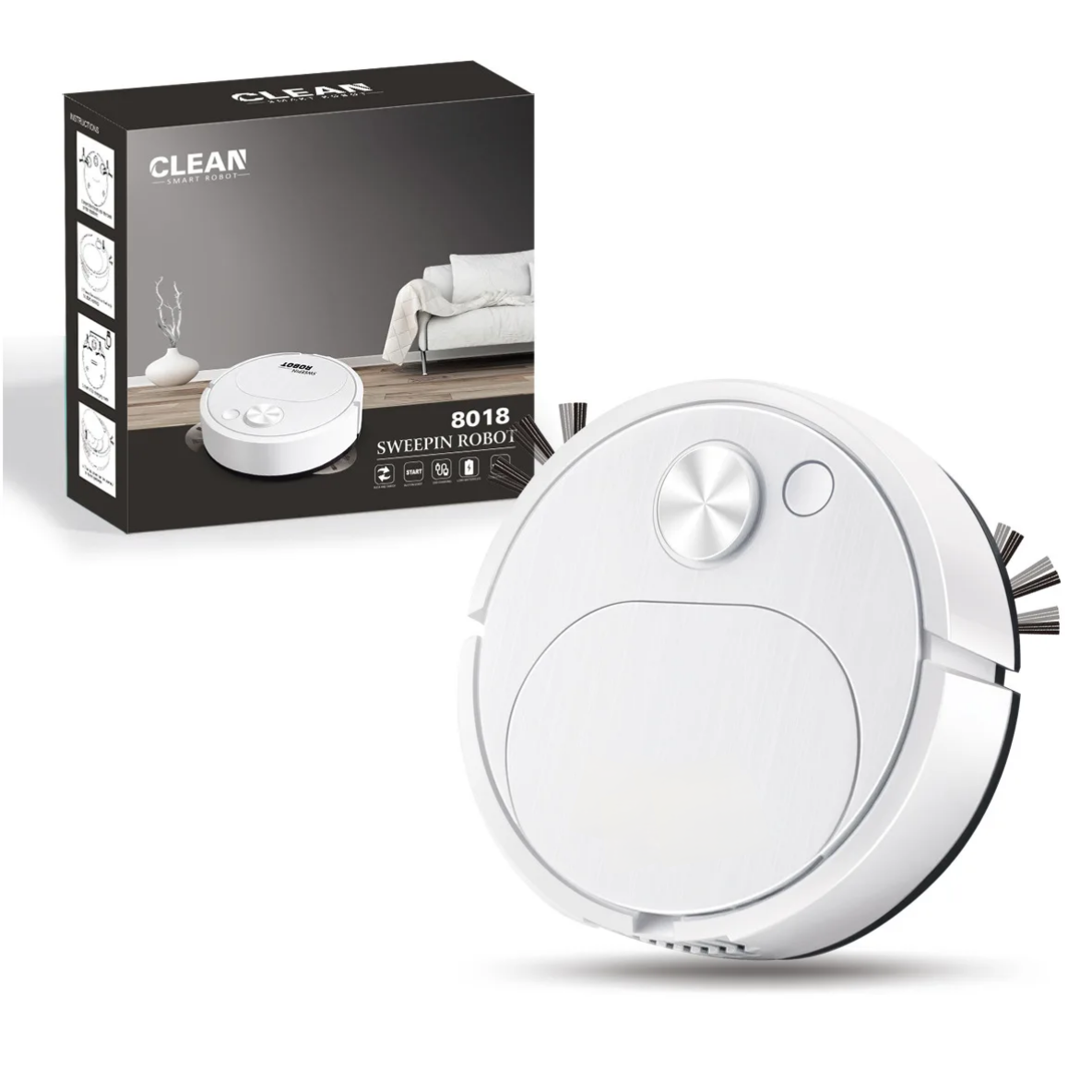 Mini Smart Wireless Vacuum Cleaner Mopping and Sweeping for Home Office