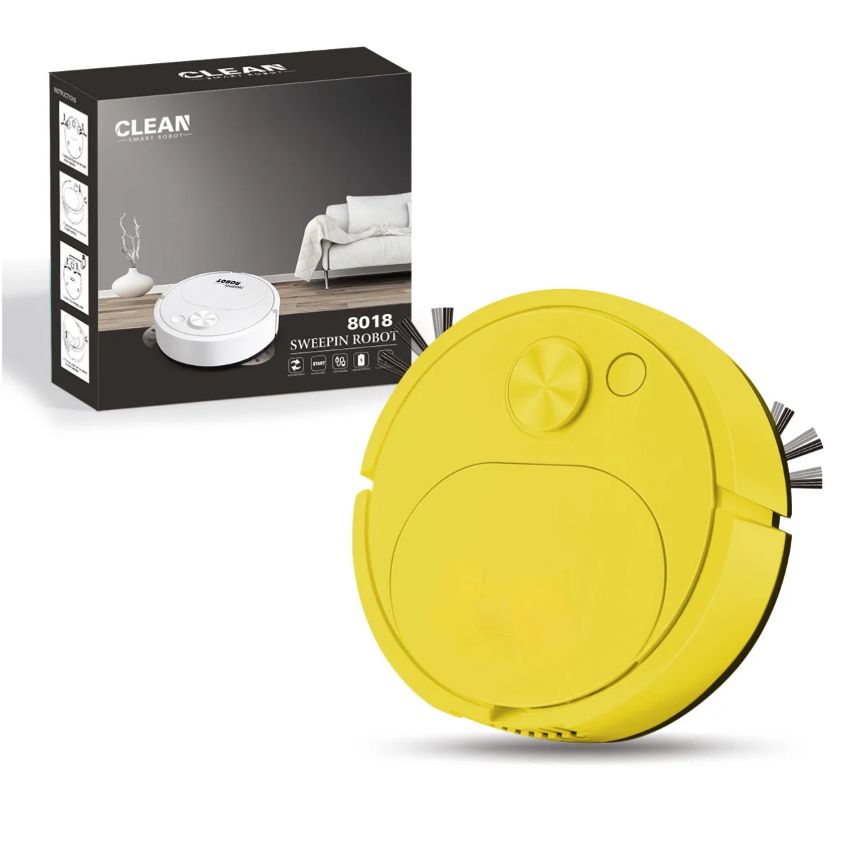 Mini Smart Wireless Vacuum Cleaner Mopping and Sweeping for Home Office