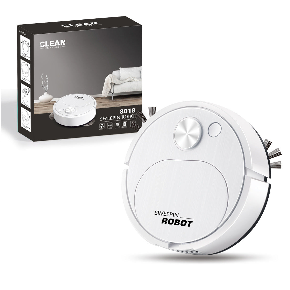 Mini Smart Wireless Vacuum Cleaner Mopping and Sweeping for Home Office