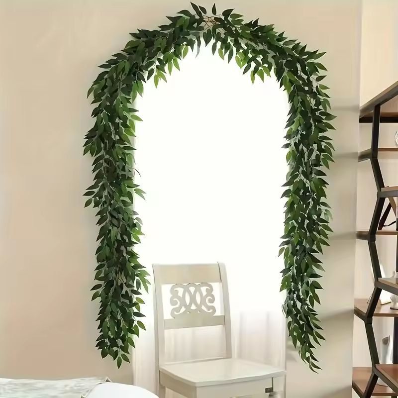 ItalianStyle Silk Ruscus Garland  Lush Hanging Greenery For Home  Event Decor 1