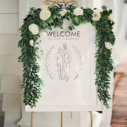 ItalianStyle Silk Ruscus Garland  Lush Hanging Greenery For Home  Event Decor 2