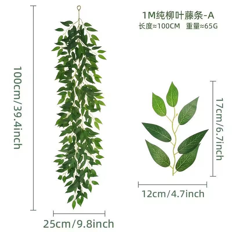 ItalianStyle Silk Ruscus Garland  Lush Hanging Greenery For Home  Event Decor 3