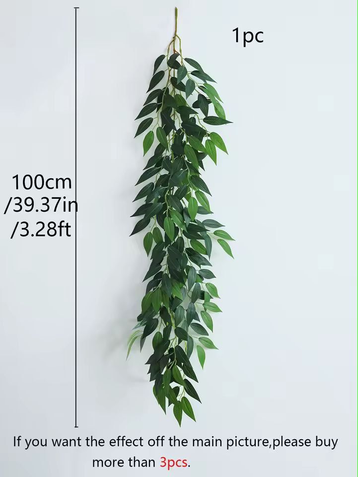 ItalianStyle Silk Ruscus Garland  Lush Hanging Greenery For Home  Event Decor 5
