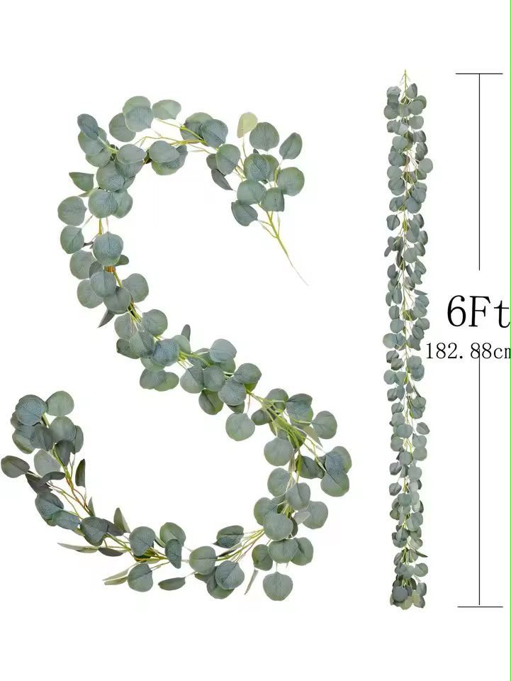 ItalianStyle Silk Ruscus Garland  Lush Hanging Greenery For Home  Event Decor 8