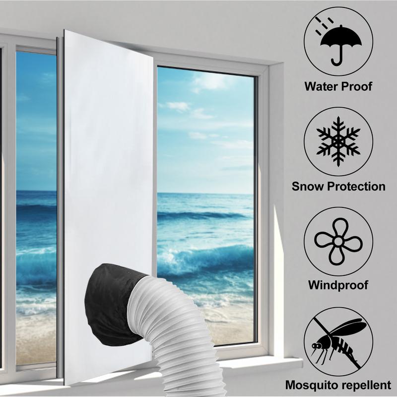 Portable Mobile AC, Universal Window Seal Kit, Tumble Dryer Window Sealing Cloth