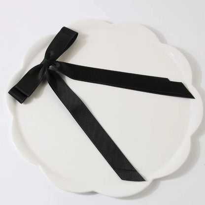 Satin double-layer ribbon bow hair clip for girls, high-end hair clip for daily or holiday hairstyle accessories