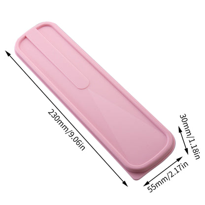 Drop-resistant Tableware Box, Portable Cutlery Case, Flip Cover Spoon Storage, Environmental Household Box