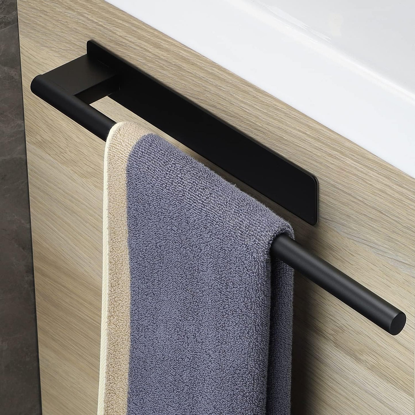 Stainless Steel Wallmounted Towel Holder Bathroom Towel Rail Adhesive Towel Hanger 7