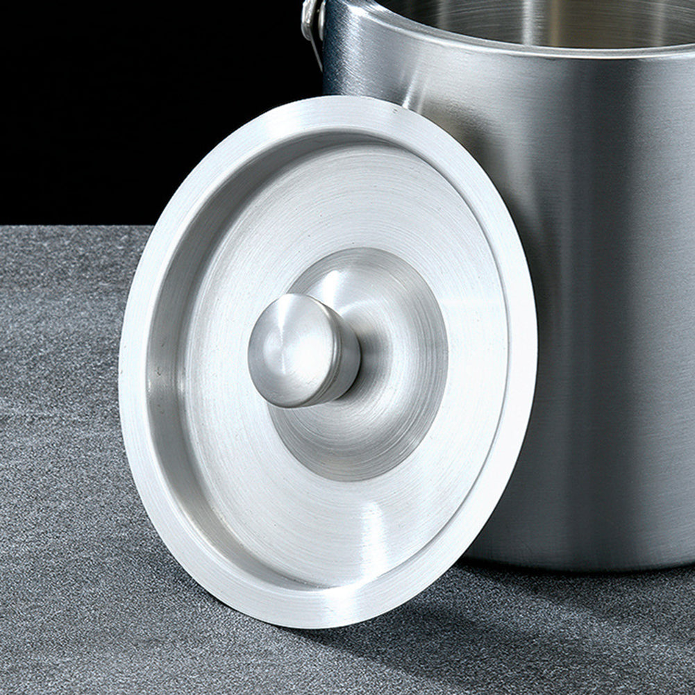 Double Wall Stainless Steel Ice Bucket Insulated Ice Bucket For Home Bar Ice Cube Container For Chi 4