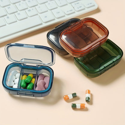 Portable Mini Pill Storage Box Dust Proof Storage Box Small Items Saving Box 2