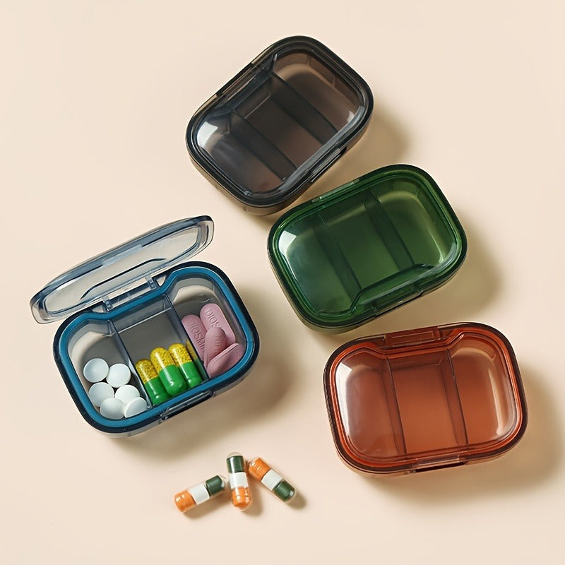 Portable Mini Pill Storage Box Dust Proof Storage Box Small Items Saving Box 3
