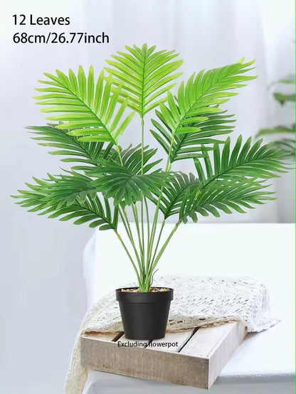 TropicLuxe 70120 Cm Artificial Palm Tree Lush Plastic TurtleLeaf Tropical Decor 5