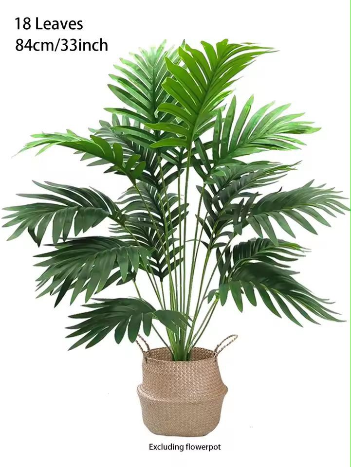 TropicLuxe 70120 Cm Artificial Palm Tree Lush Plastic TurtleLeaf Tropical Decor 7