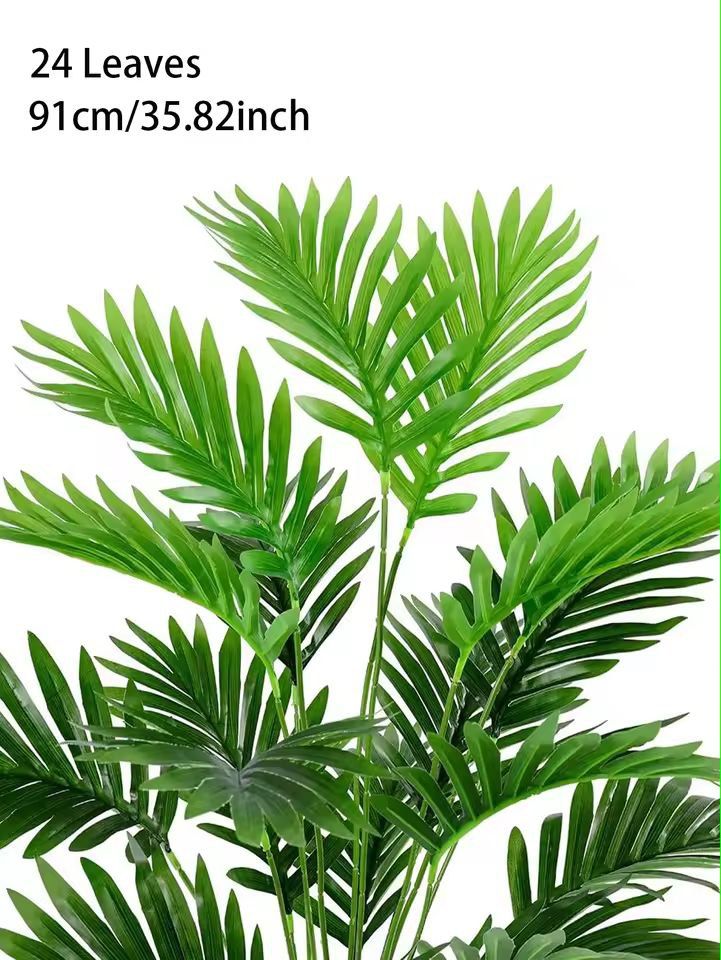 TropicLuxe 70120 Cm Artificial Palm Tree Lush Plastic TurtleLeaf Tropical Decor 8