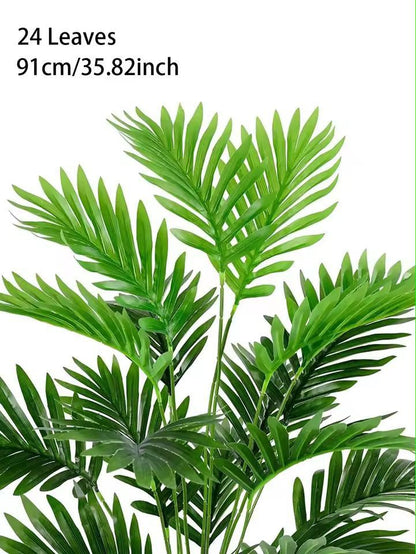 TropicLuxe 70120 Cm Artificial Palm Tree Lush Plastic TurtleLeaf Tropical Decor 8