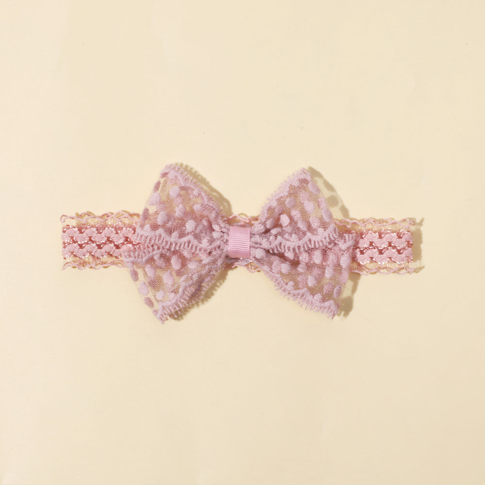 Newborn Turban Baby Lace Headband For Girls Soft Elastic Nylon Princess Hair Bands Toddler Headwear 5