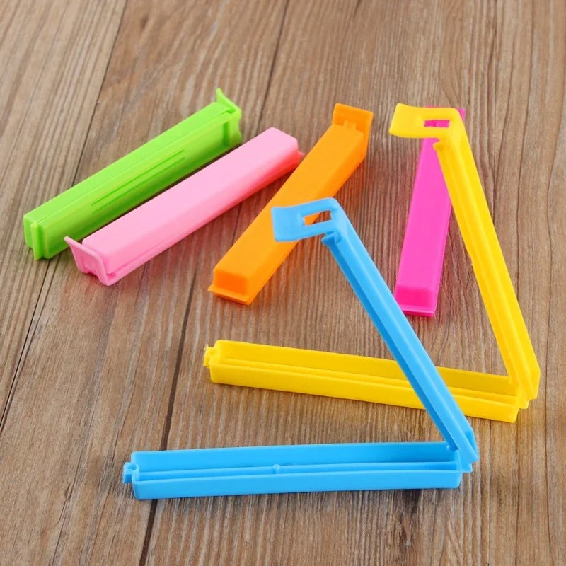 Portable Kitchen Storage Food Snack Seal Sealing Bag Clips Tool 5