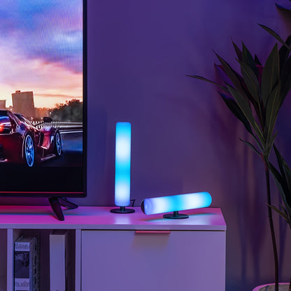 Upgraded RGB Music Rhythm Pickup Light USB Rechargeable Christmas Desktop Light Bar Desktop RGB Light Bar Music Rhythm
