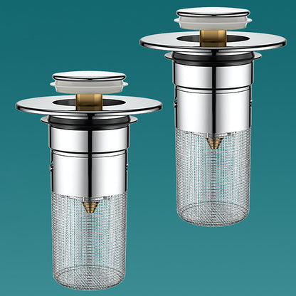 Universal Rebound Drain Plug Filter Metal Basin Popup Sink Filter Hair Catcher Bathroom Sink Drain  4