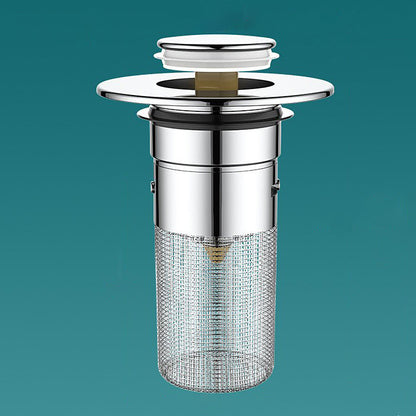 Universal Rebound Drain Plug Filter Metal Basin Popup Sink Filter Hair Catcher Bathroom Sink Drain  5