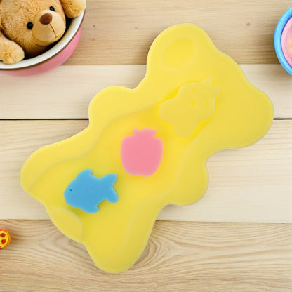 Non-Slip Infant Bath Support Mat Baby Bath Cushion Thick Newborn Sponge Pad, Soft Comfort Tub Cushion