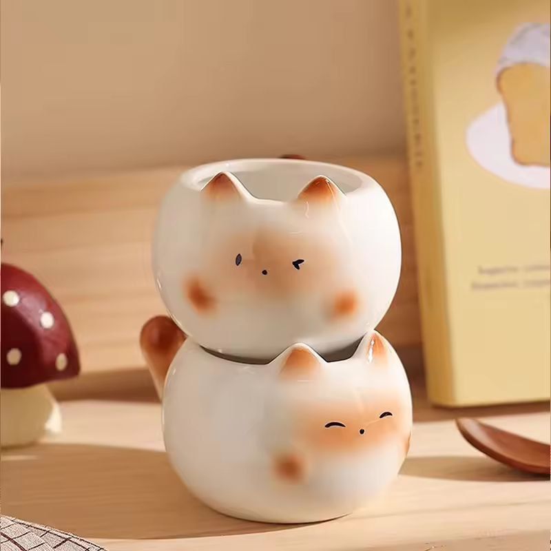 Siamese Cat Mug  Cute Ceramic Latte Cup  GiftReady Coffee Cup 3