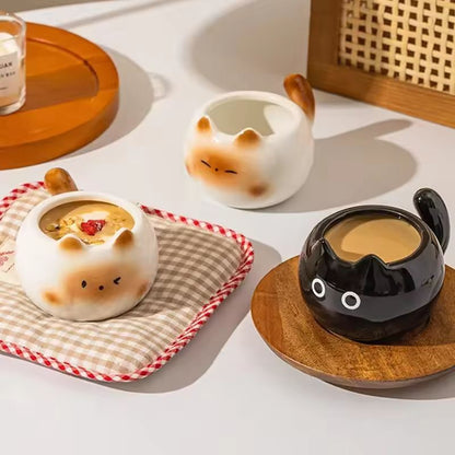 Siamese Cat Mug  Cute Ceramic Latte Cup  GiftReady Coffee Cup 4