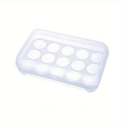 Large Capacity Egg Storage Container, Egg Fresh Storage Box for Fridge, Plastic Egg Holder for Refrigerator