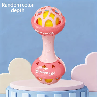 Bright Eye Catching Baby Rattle Baby Double Headed Ringing Toy In Multiple Colors Christmas Gift 5