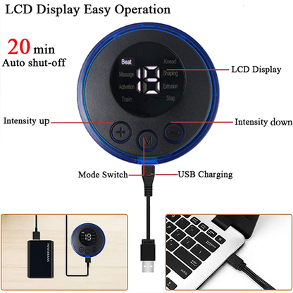 Abdominal Training Electric Body Slim Muscle Stimulator With USB Rechargeable Wireless Device 3