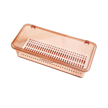 Tableware Storage Box Drain Chopsticks Tube Household Dustproof Spoon Holder With Lid 6