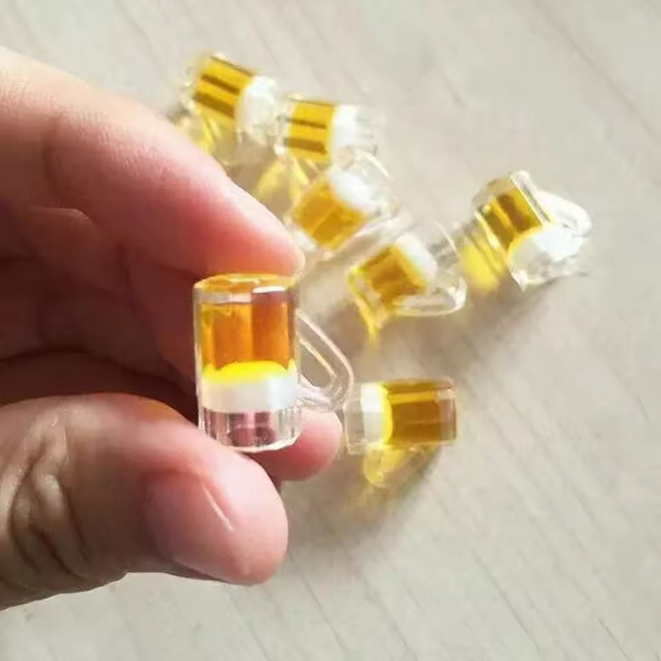 Mini Scale Dollhouse Beer Mug Set  Tiny Kitchen Cup Accessories 510 Pcs 6