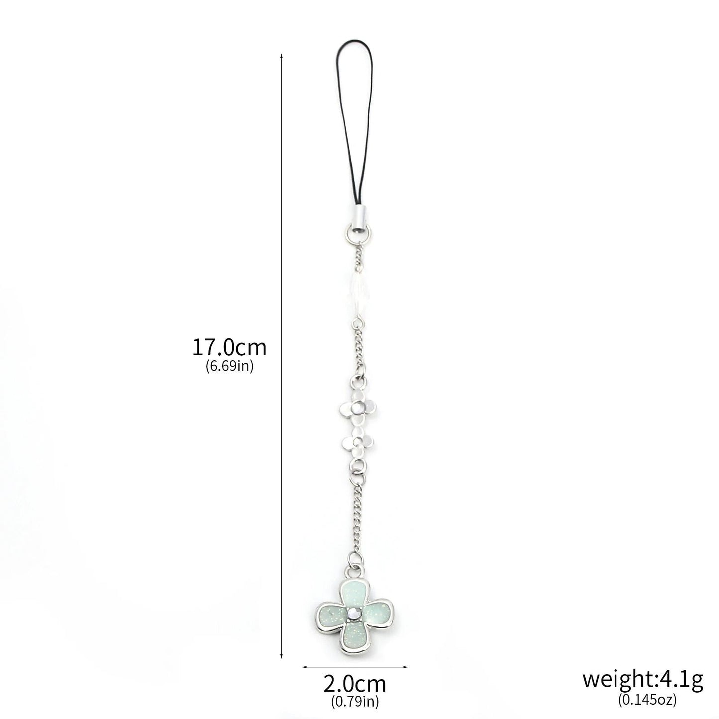 Flower Pendant Phone Charm With Chain Strap 6