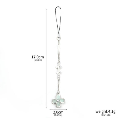 Flower Pendant Phone Charm With Chain Strap 6