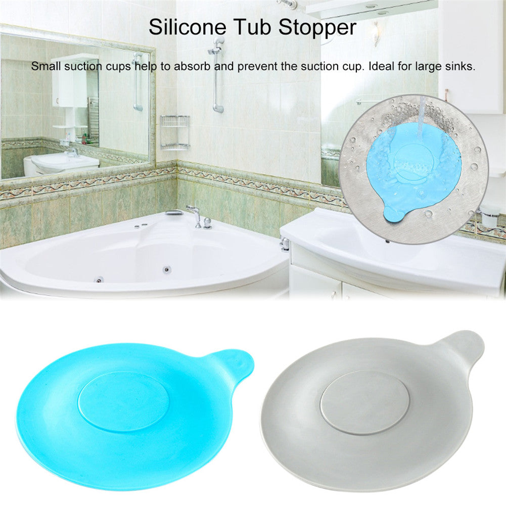 Silicone Water Stopper Pack Drain Plug Cover Waterdrop Design For Bathtubs Laundry Kitchen 2