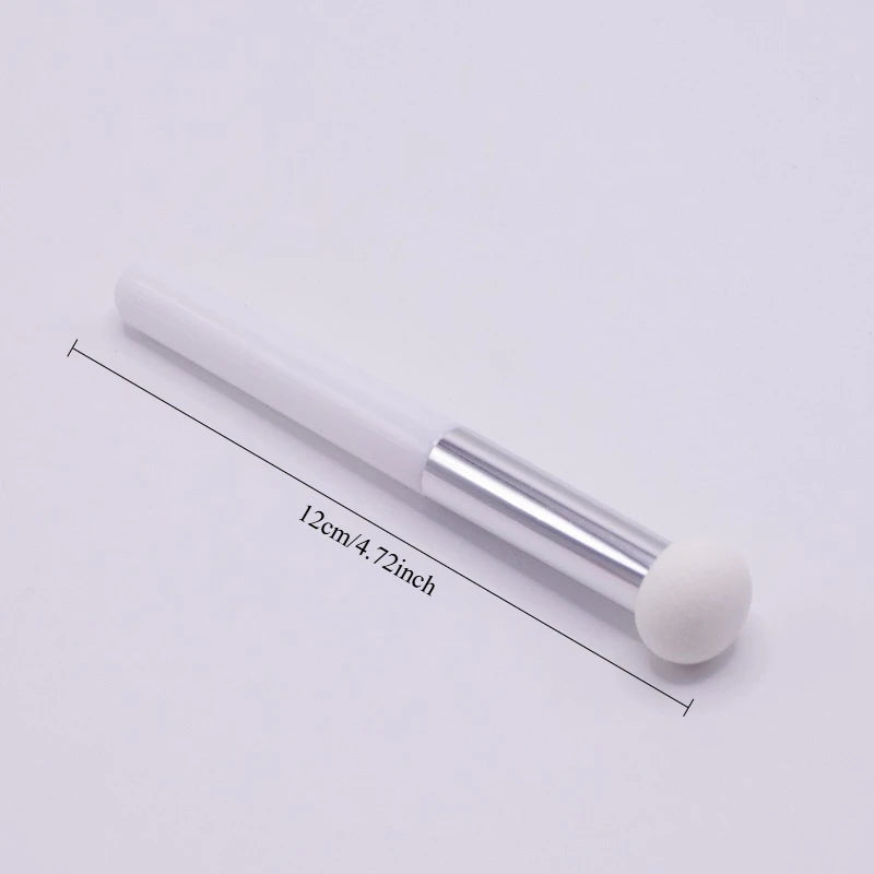 Concealer brush small sponge, pink handle beauty tool, highlight brush for acne and blemish coverage