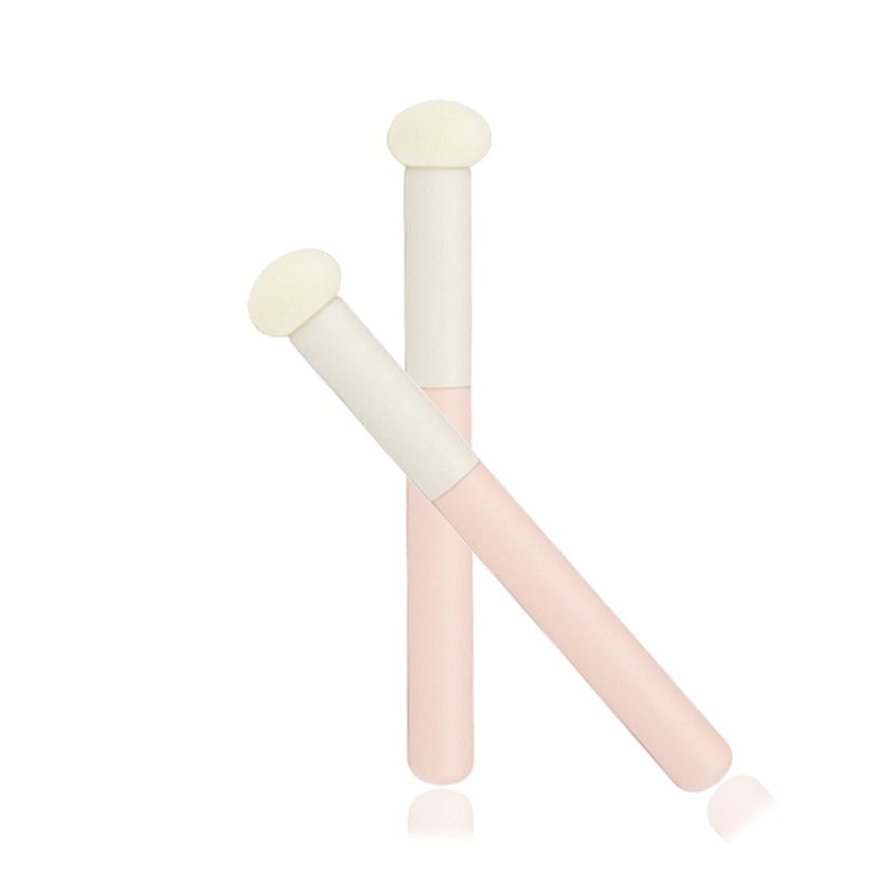 Concealer brush small sponge, pink handle beauty tool, highlight brush for acne and blemish coverage