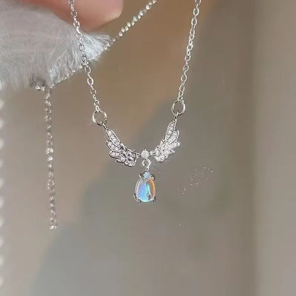 Sweet Pink Bow Pendant Necklace 2