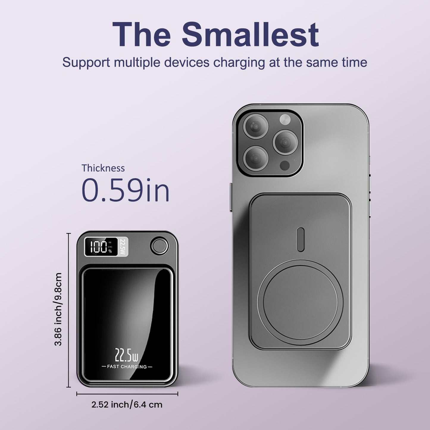 Fast Charging Magnetic Wireless Power Bank For Smartphones Power Bank Magnetic Wireless Charger Fas 1