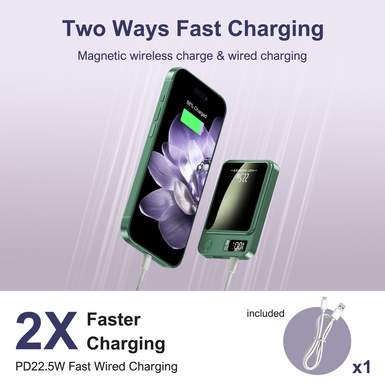 Fast Charging Magnetic Wireless Power Bank For Smartphones Power Bank Magnetic Wireless Charger Fas 3