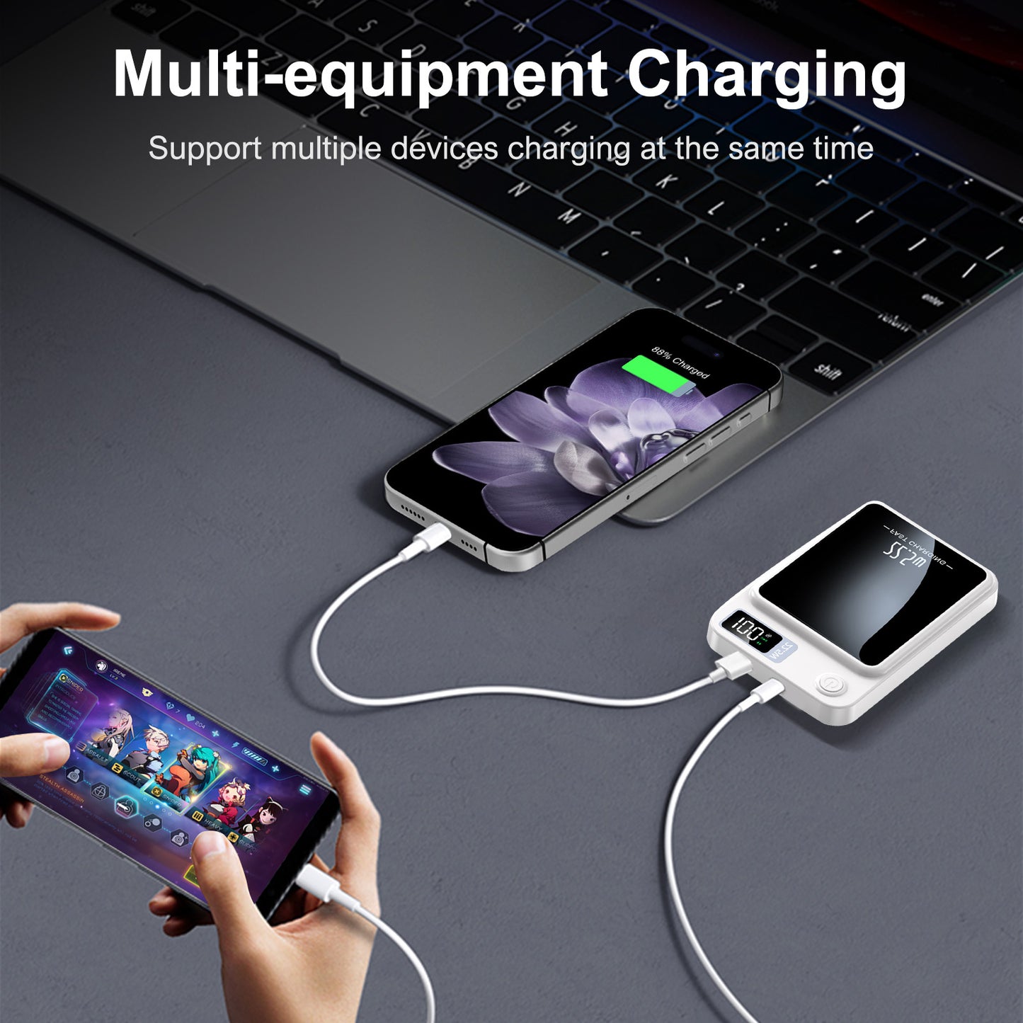 Fast Charging Magnetic Wireless Power Bank For Smartphones Power Bank Magnetic Wireless Charger Fas 4