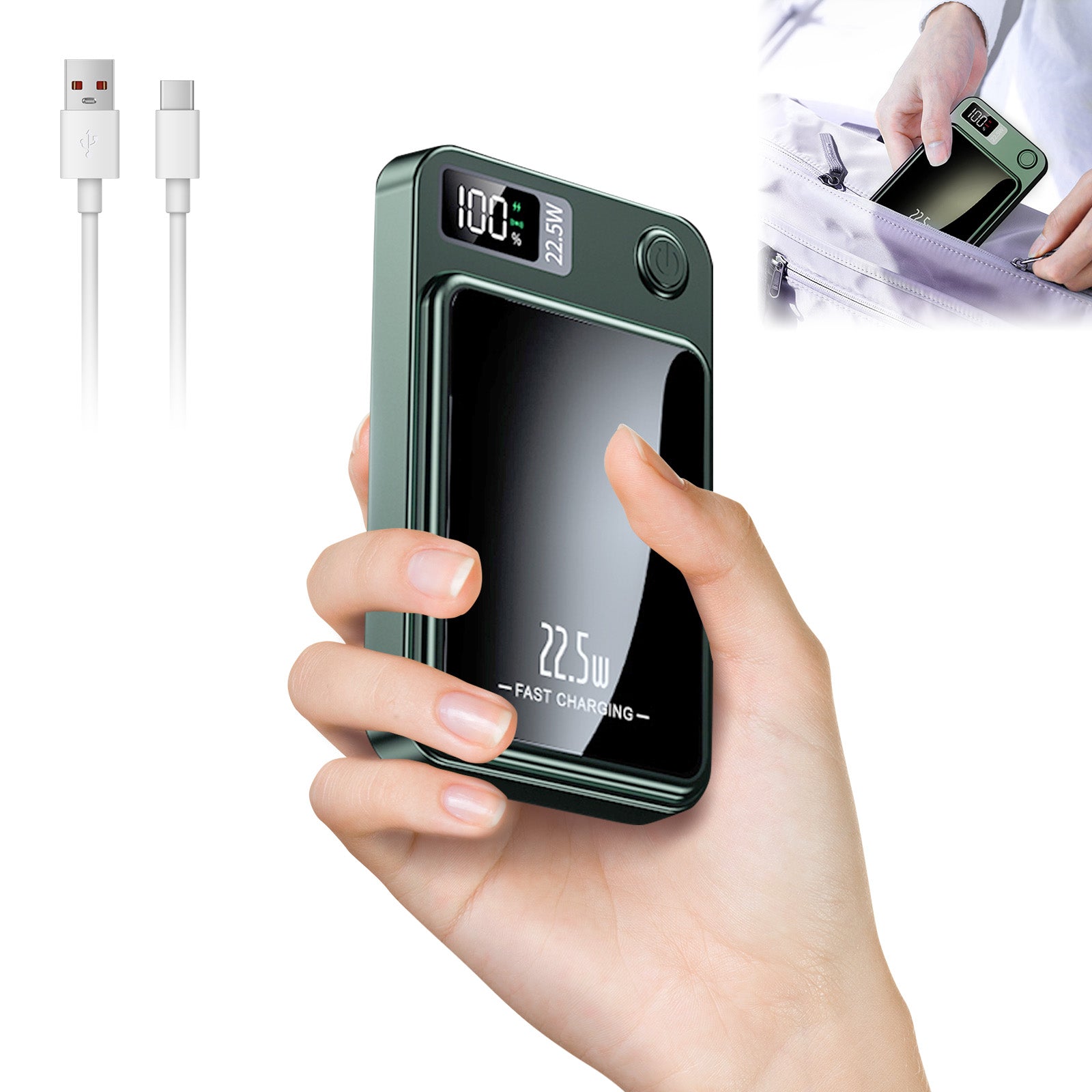 Fast Charging Magnetic Wireless Power Bank For Smartphones Power Bank Magnetic Wireless Charger Fas 5