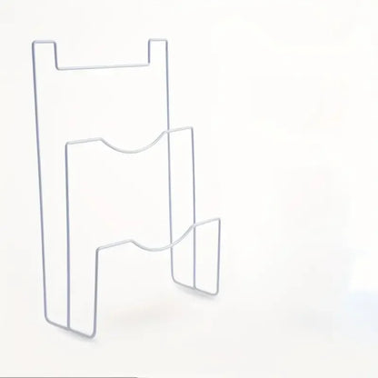 Non Perforated Pot Lid Rack Wall Mounted Iron Rack For Kitchen Multilayer Storage Organizer 5