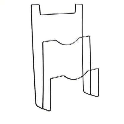 Non Perforated Pot Lid Rack Wall Mounted Iron Rack For Kitchen Multilayer Storage Organizer 6