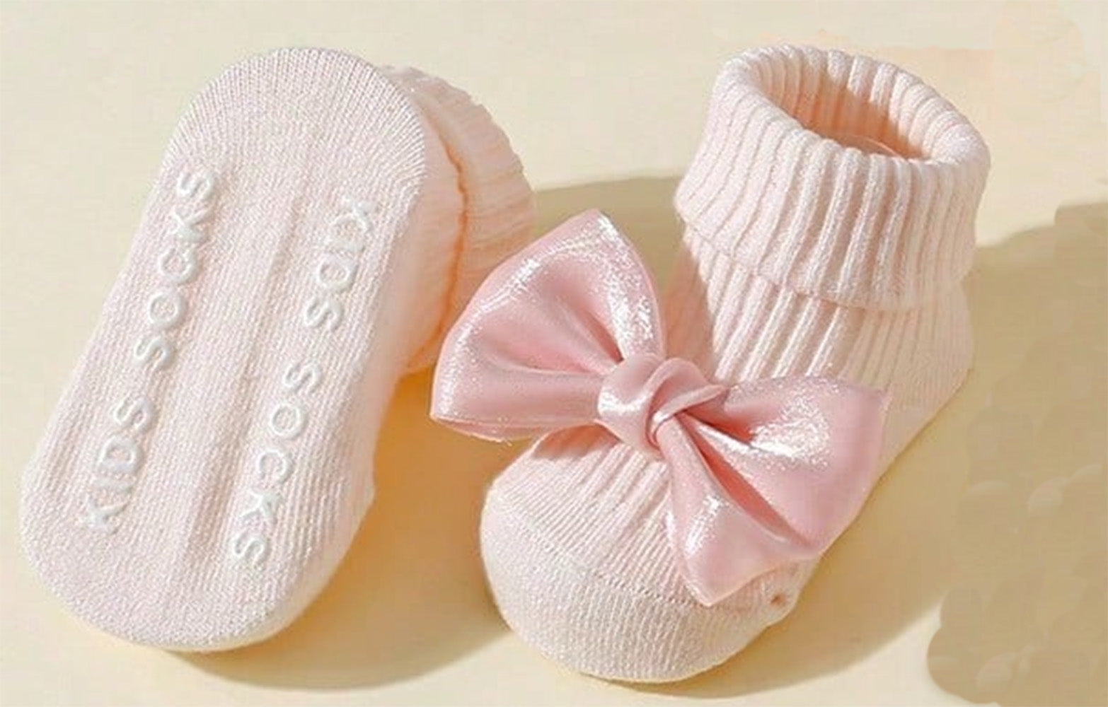 Cute Ankle Socks For Infants Girls Toddler Socks With Bows Soft Cotton AntiSlip Newborn Baby Socks 2