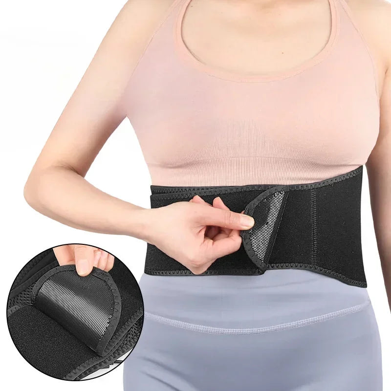 Lumbar Heating Pad Magnetic Therapy Back Waist Massage Band Electric Heated Waist Support Brace For 3