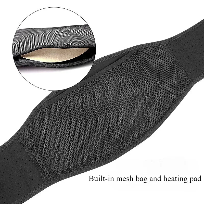 Lumbar Heating Pad Magnetic Therapy Back Waist Massage Band Electric Heated Waist Support Brace For 4