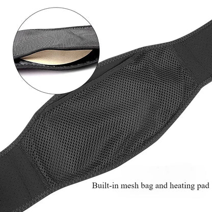 Lumbar Heating Pad Magnetic Therapy Back Waist Massage Band Electric Heated Waist Support Brace For 4