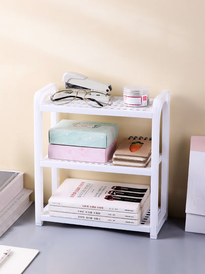 DoubleTriple Layered Desktop Storage Shelves For Office Stationery Cosmetics And Miscellaneous Item 1